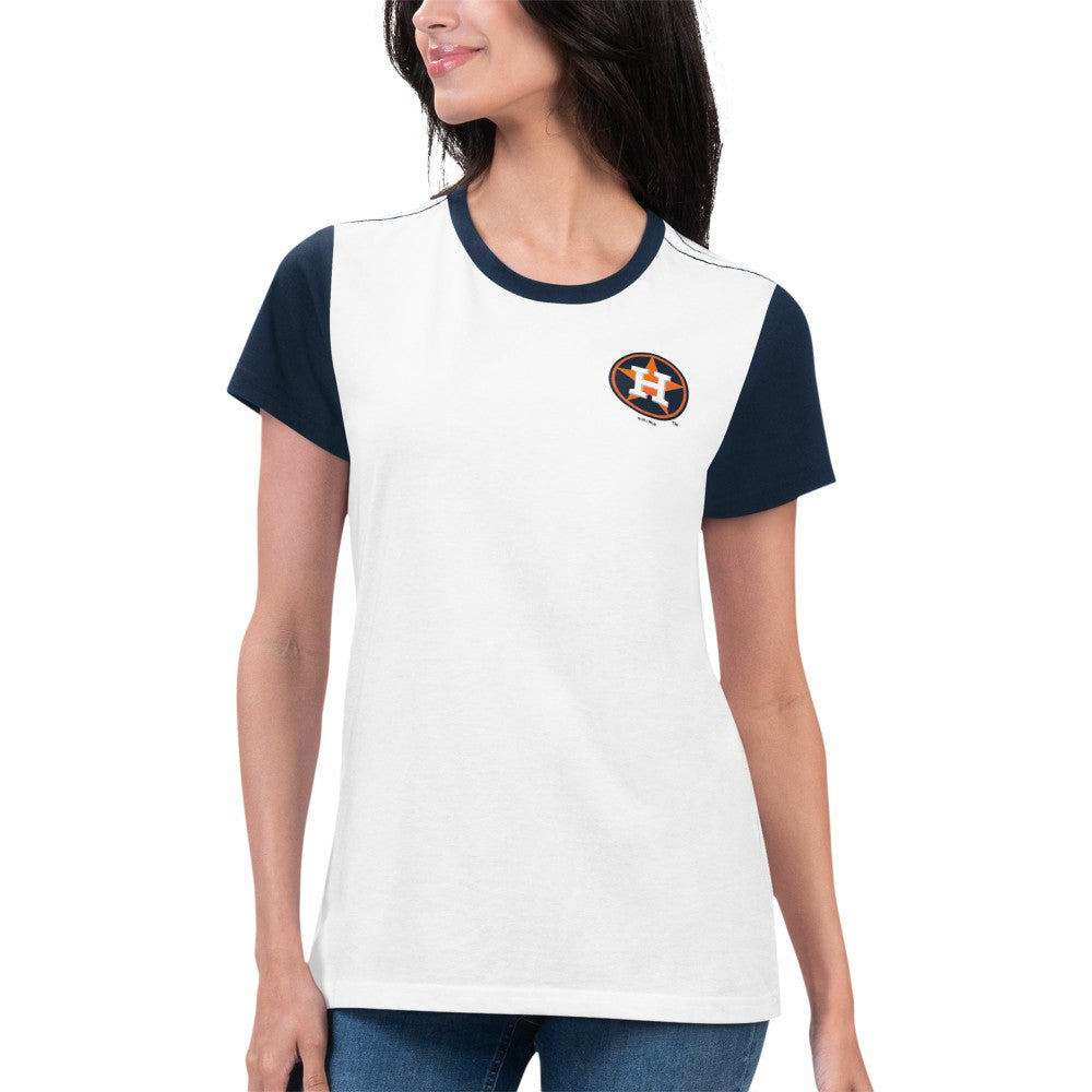 MLB Houston Astros G-III 4Her by Carl Banks Women's Illustration Ringer T-Shirt