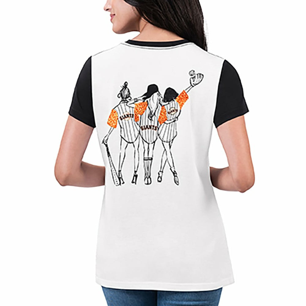 MLB San Francisco Giants G-III 4Her by Carl Banks Women's Illustration Ringer T-Shirt
