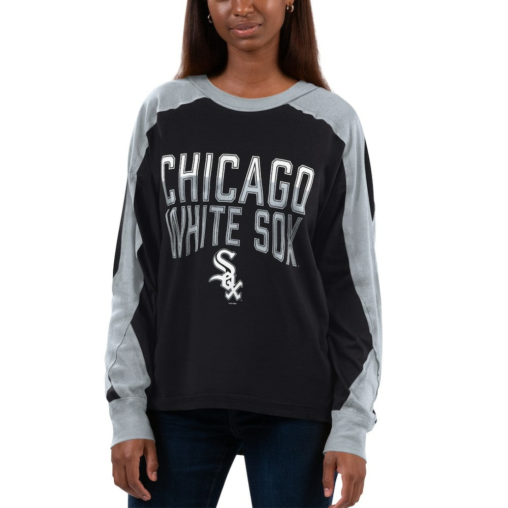 MLB Chicago White Sox G-III 4Her by Carl Banks Women's Smash Raglan Long Sleeve T-Shirt