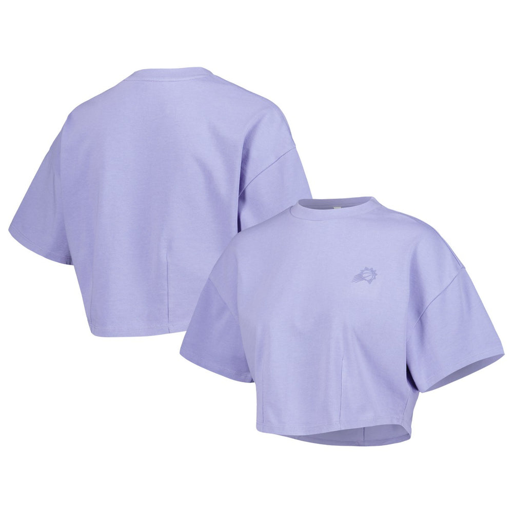 NBA Phoenix Suns Lusso Women's Nola Faded Tonal Cropped T-Shirt