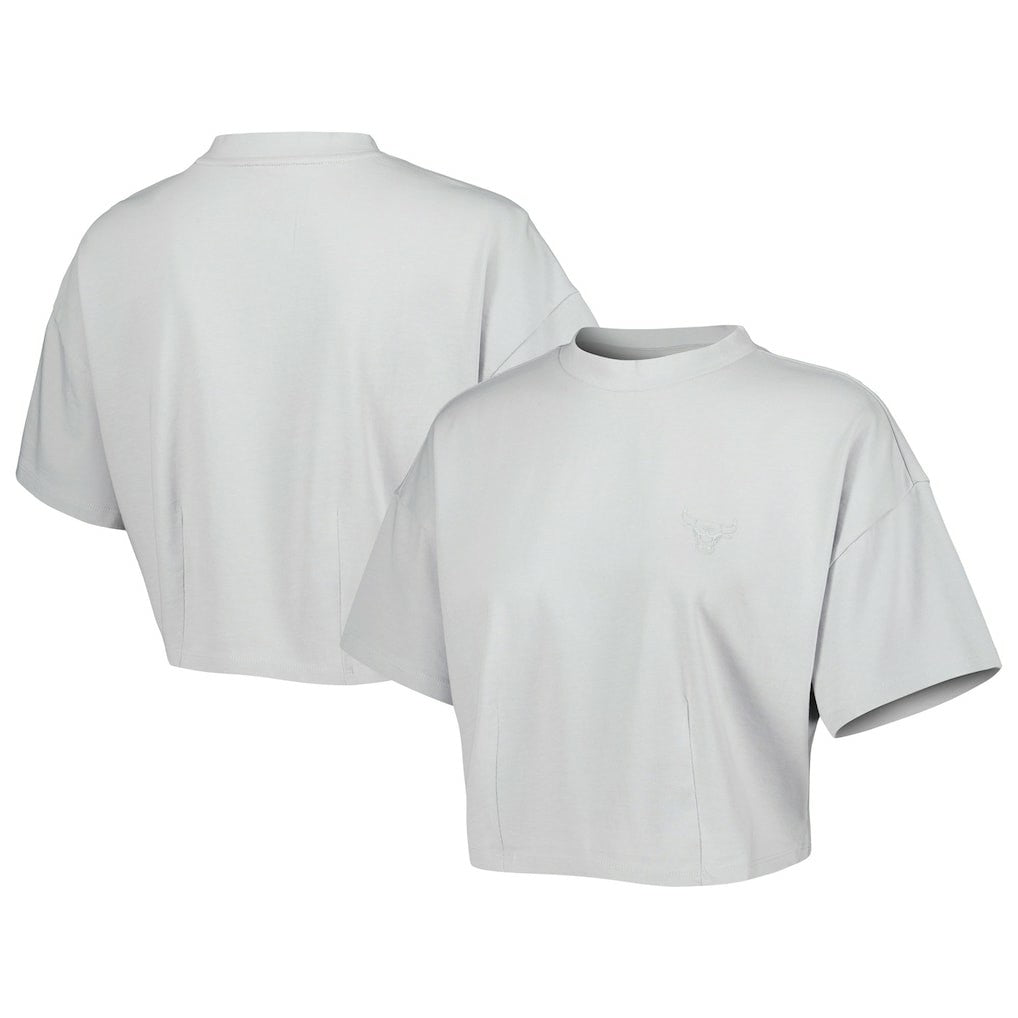 NBA Chicago Bulls Lusso Women's Nola Faded Tonal Cropped T-Shirt sale