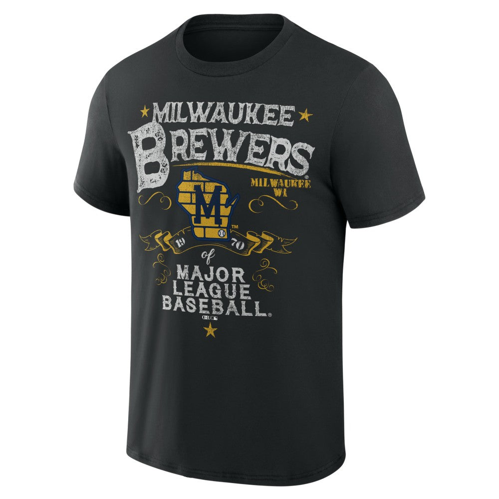 MLB Milwaukee Brewers Darius Rucker Collection by Fanatics Beach Splatter T-Shirt