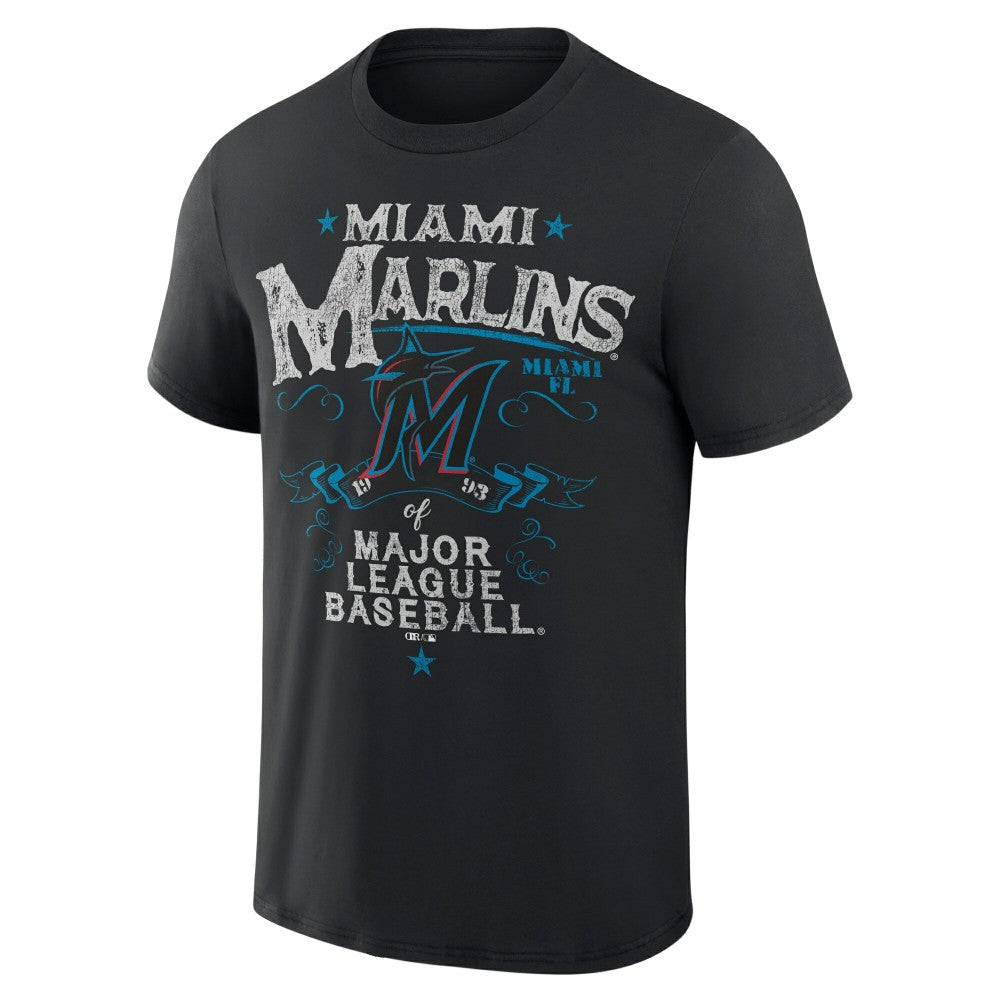 MLB Miami Marlins Darius Rucker Collection by Fanatics Beach Splatter T-Shirt