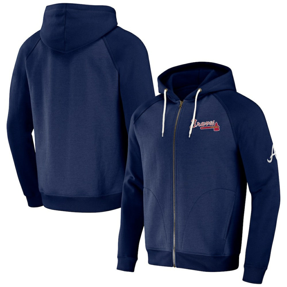 MLB Atlanta Braves Darius Rucker Collection by Fanatics Raglan Full-Zip Hoodie