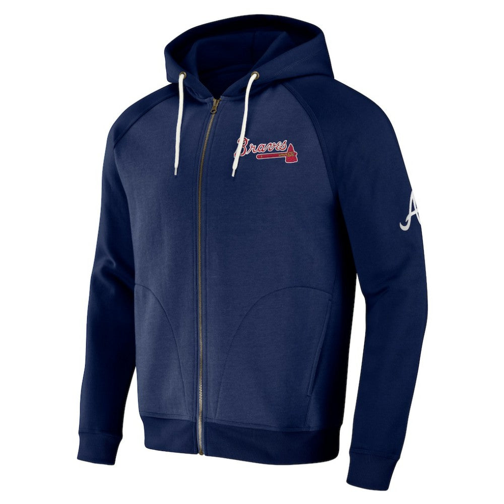 MLB Atlanta Braves Darius Rucker Collection by Fanatics Raglan Full-Zip Hoodie