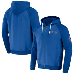 MLB Chicago Cubs Darius Rucker Collection by Fanatics Raglan Full-Zip Hoodie