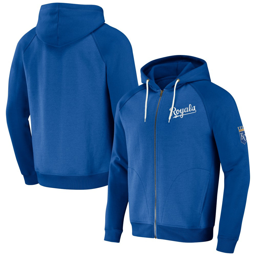 MLB Kansas City Royals Darius Rucker Collection by Fanatics Raglan Full-Zip Hoodie