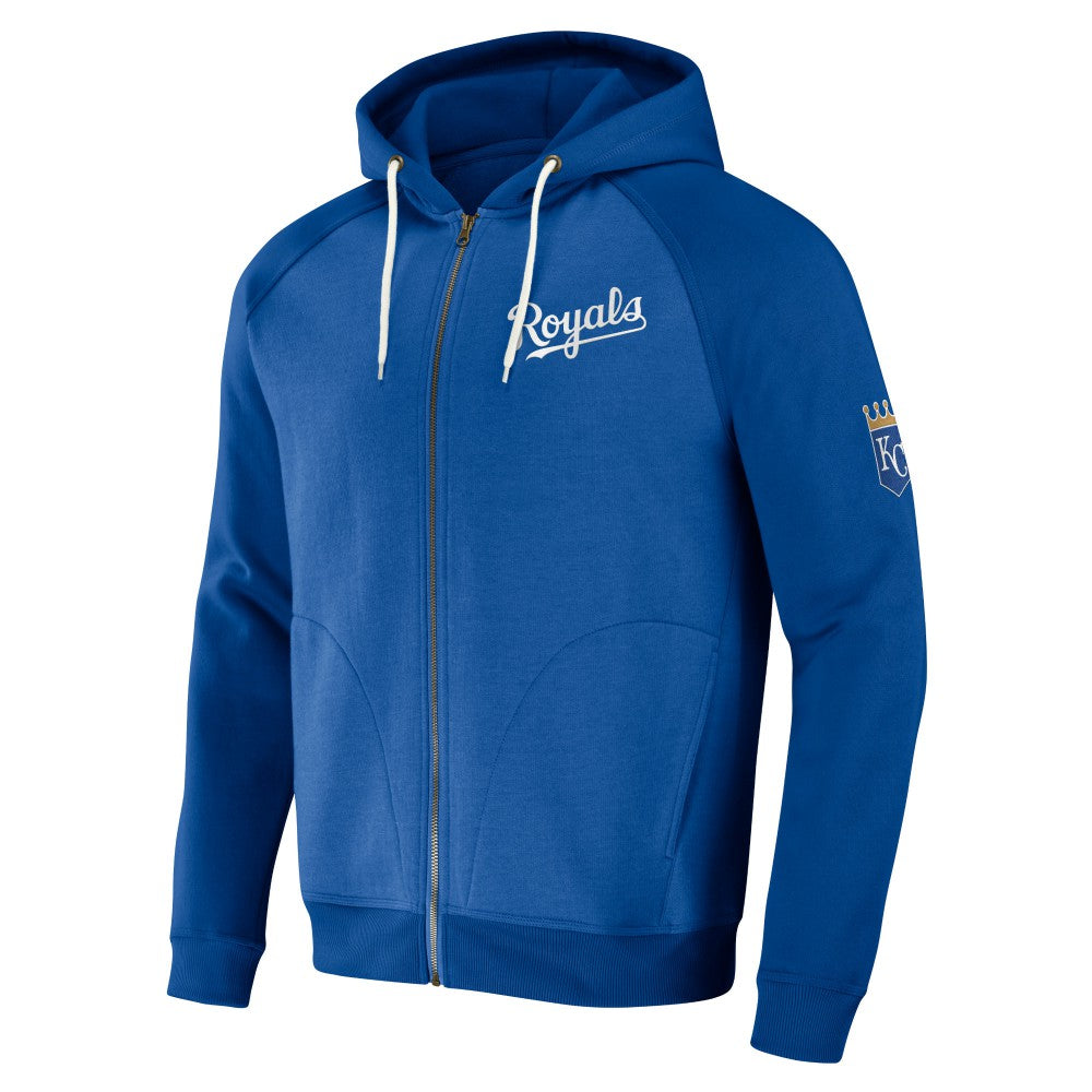 MLB Kansas City Royals Darius Rucker Collection by Fanatics Raglan Full-Zip Hoodie
