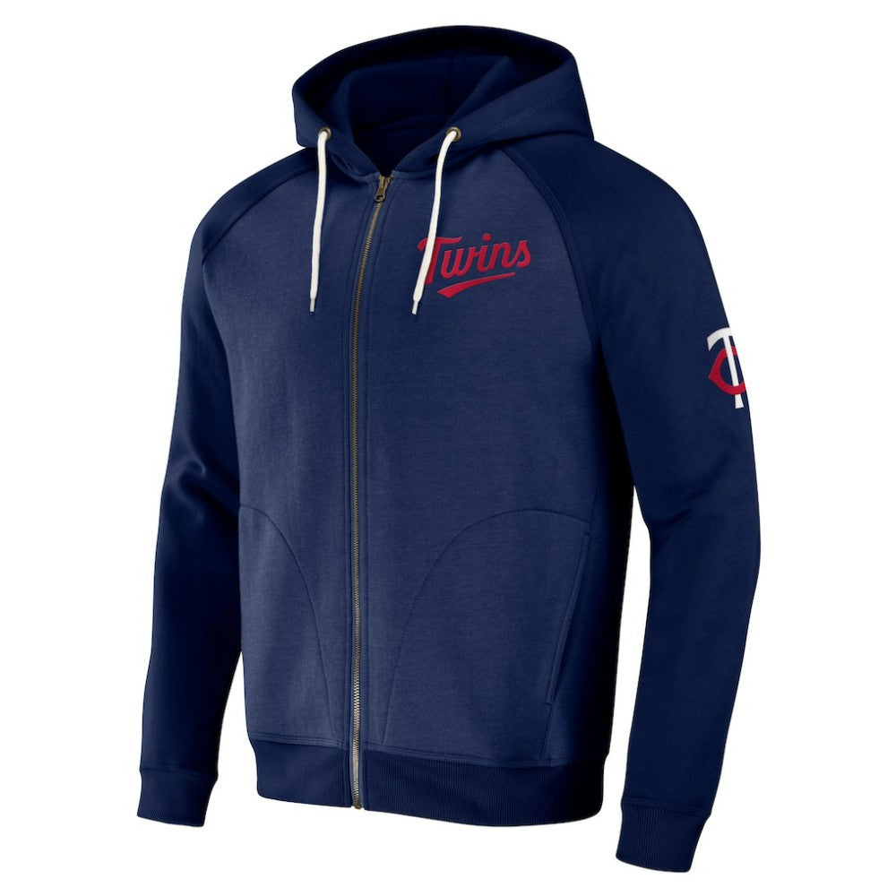 MLB Minnesota Twins Darius Rucker Collection by Fanatics Raglan Full-Zip Hoodie