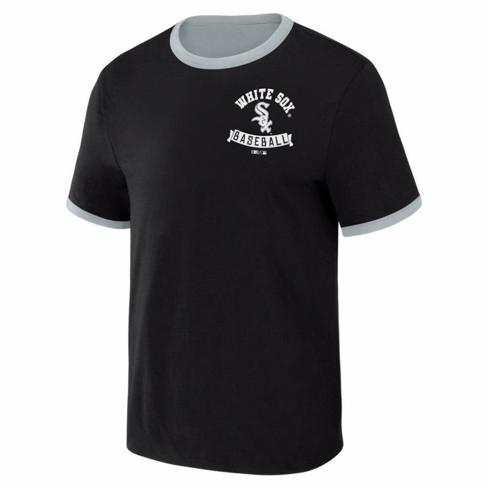 MLB Chicago White Sox Darius Rucker Collection by Fanatics Two-Way Ringer Reversible T-Shirt