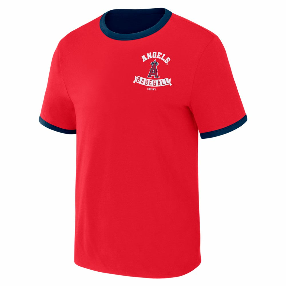 MLB Los Angeles Angels Darius Rucker Collection by Fanatics Two-Way Ringer Reversible T-Shirt
