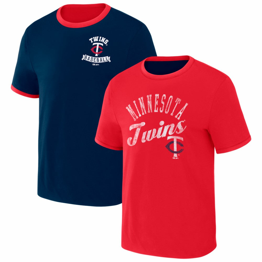 MLB Minnesota Twins Darius Rucker Collection by Fanatics Two-Way Ringer Reversible T-Shirt