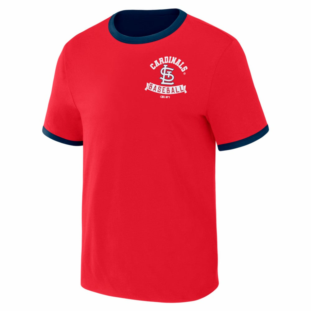 MLB St. Louis Cardinals Darius Rucker Collection by Fanatics Two-Way Ringer Reversible T-Shirt