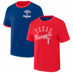 MLB Texas Rangers Darius Rucker Collection by Fanatics Two-Way Ringer Reversible T-Shirt