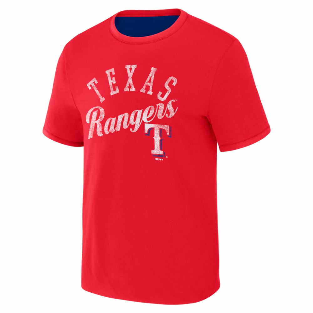 MLB Texas Rangers Darius Rucker Collection by Fanatics Two-Way Ringer Reversible T-Shirt