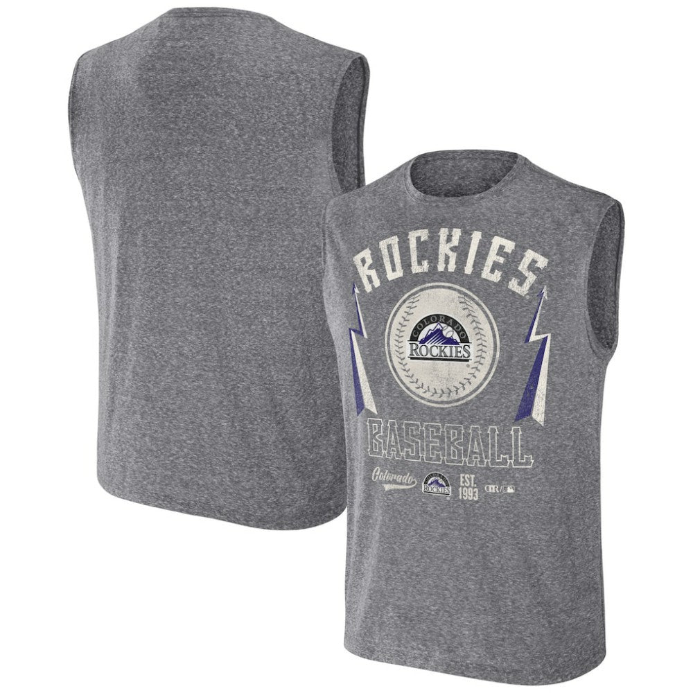 MLB Colorado Rockies Darius Rucker Collection by Fanatics Relaxed-Fit Muscle Tank Top