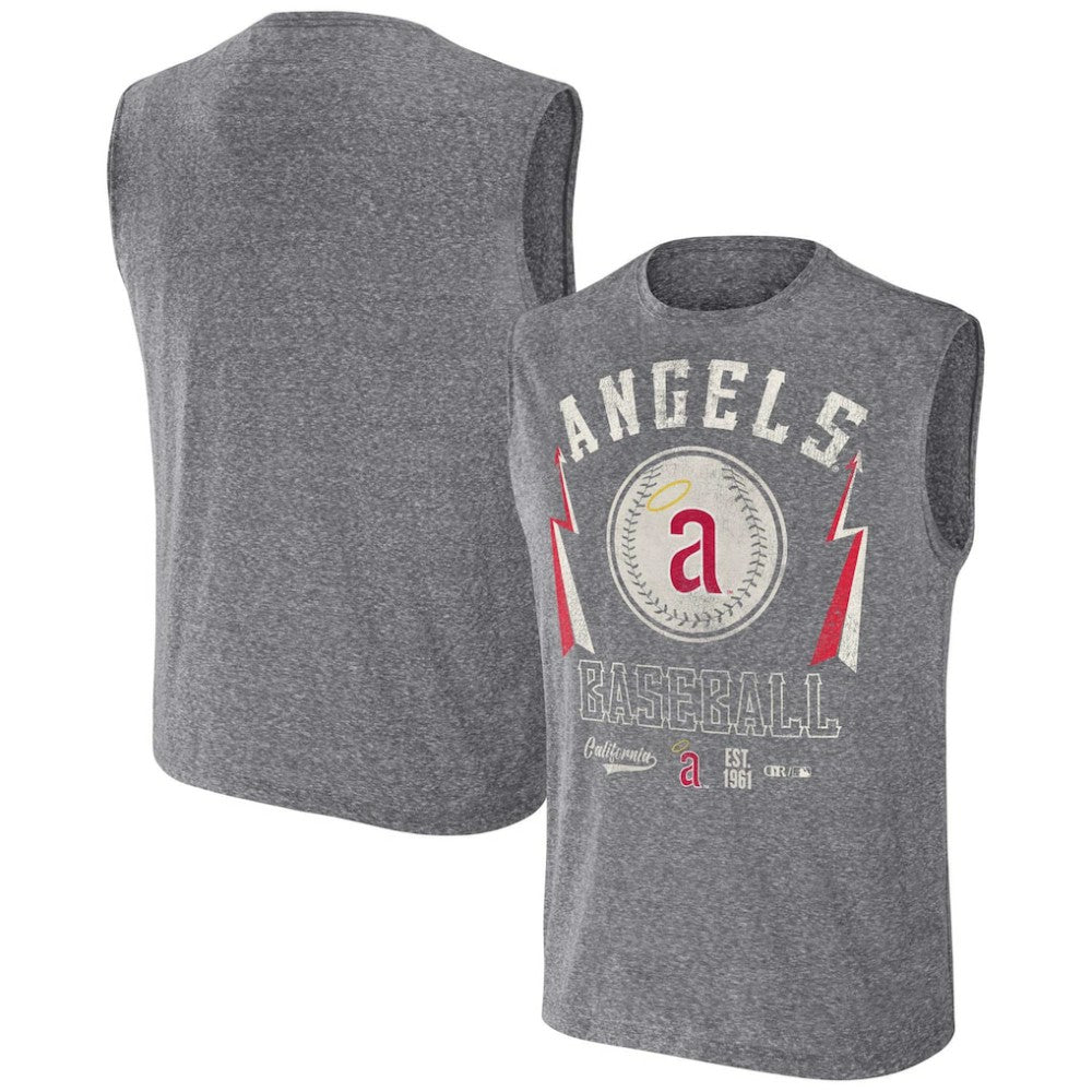 MLB Los Angeles Angels Darius Rucker Collection by Fanatics Relaxed-Fit Muscle Tank Top