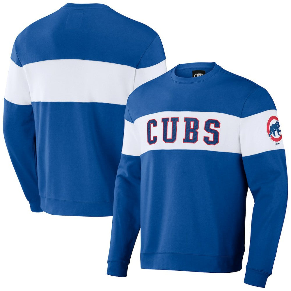 MLB Chicago Cubs Darius Rucker Collection by Fanatics Stripe Pullover Sweatshirt