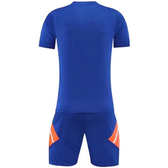 Customize Team Blue Soccer Jersey Kit(Shirt+Short) 721