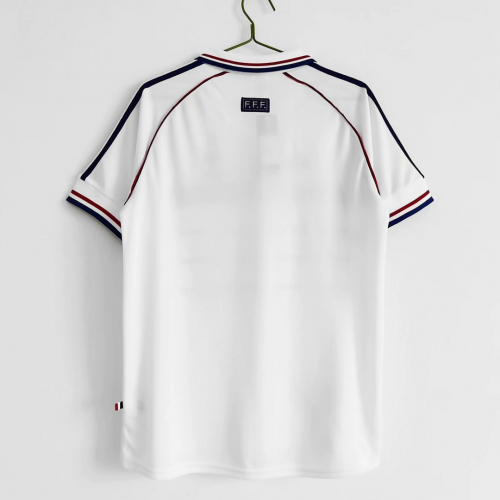 Zidane #10 Retro France Away Jersey World Cup 1998