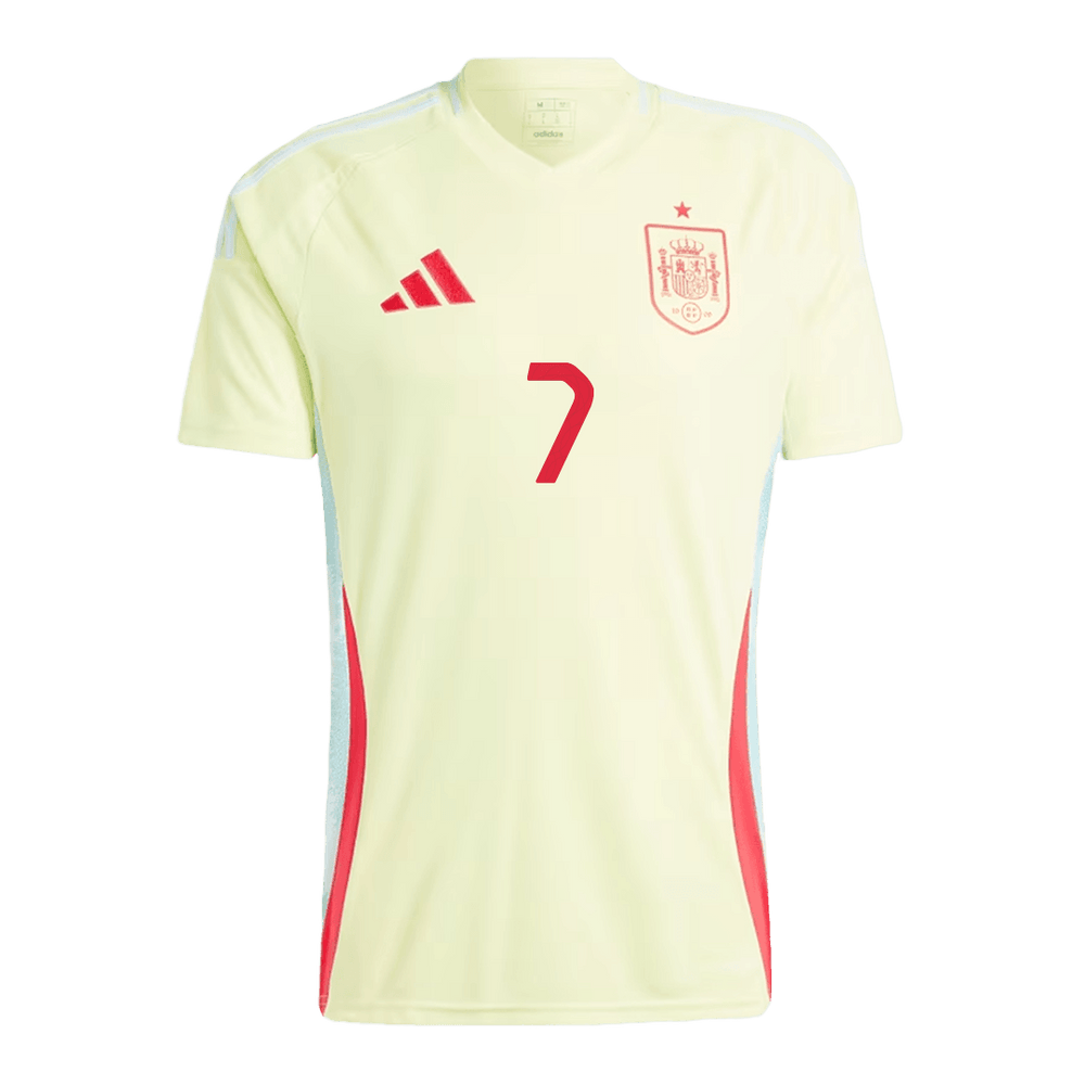 MORATA #7 Spain Away Jersey Euro