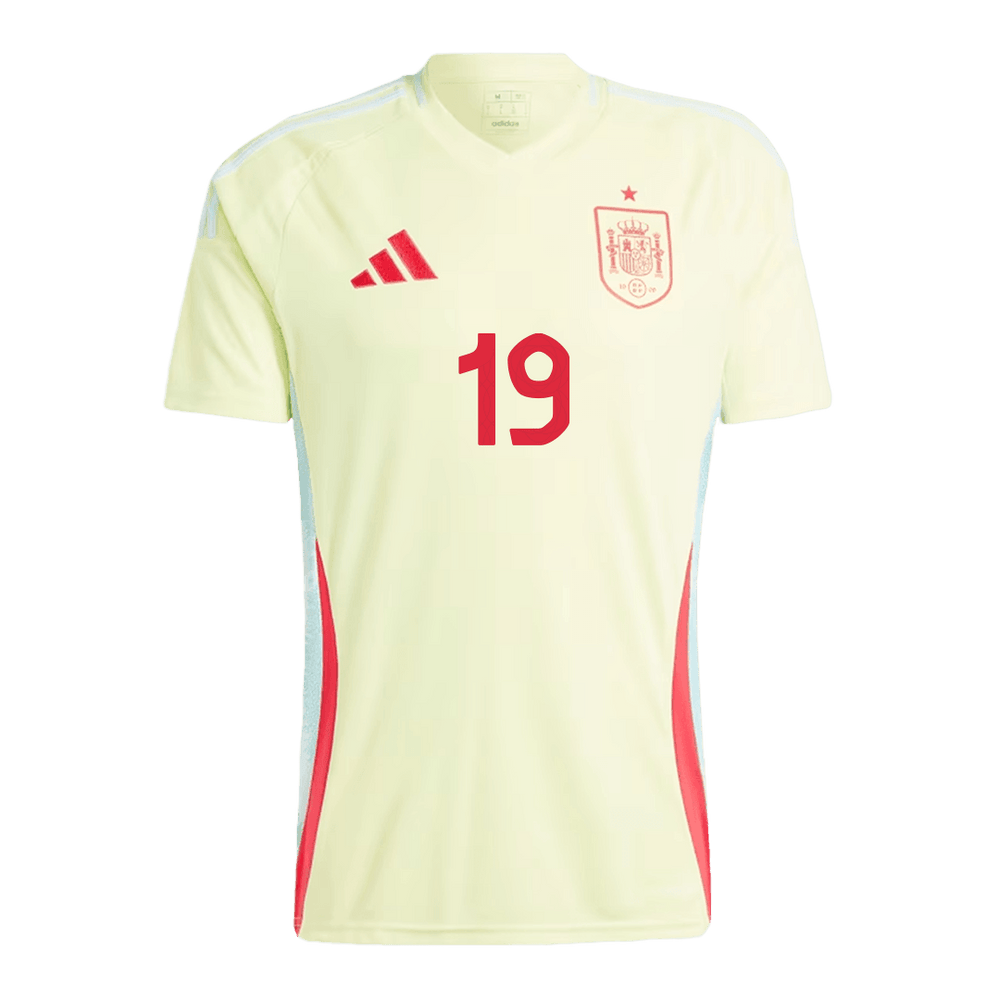 LAMINE YAMAL #19 Spain Away Jersey Euro