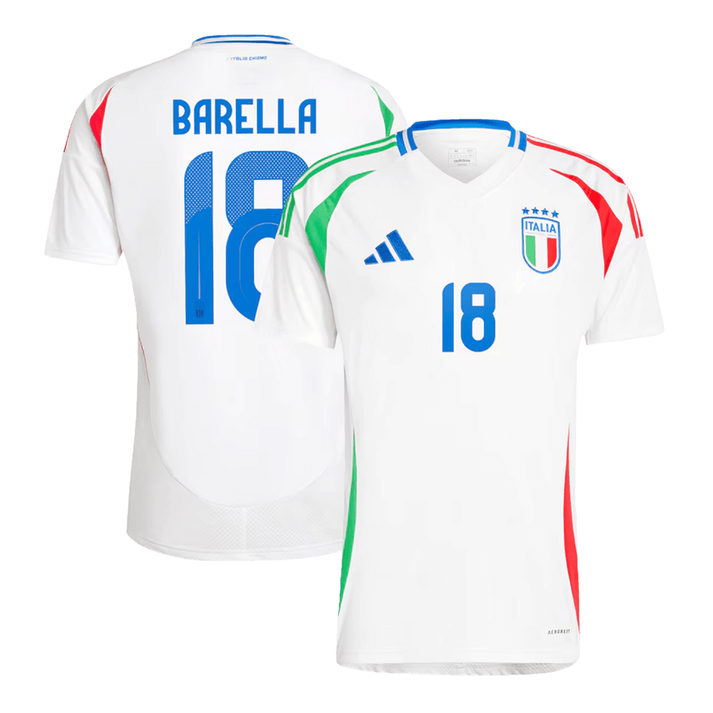 [Super Replica] BARELLA #18 Italy Away Jersey Euro