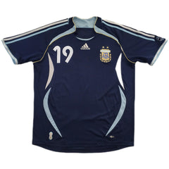Messi #19 Retro Argentina Away Jersey World Cup 2006
