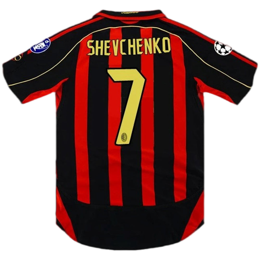 SHEVCHENKO #7 Retro AC Milan UCL Home Jersey 2006/07