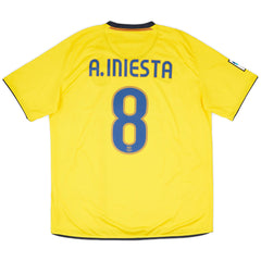 A.INIESTA #8 Retro Barcelona Away Jersey 2008/09