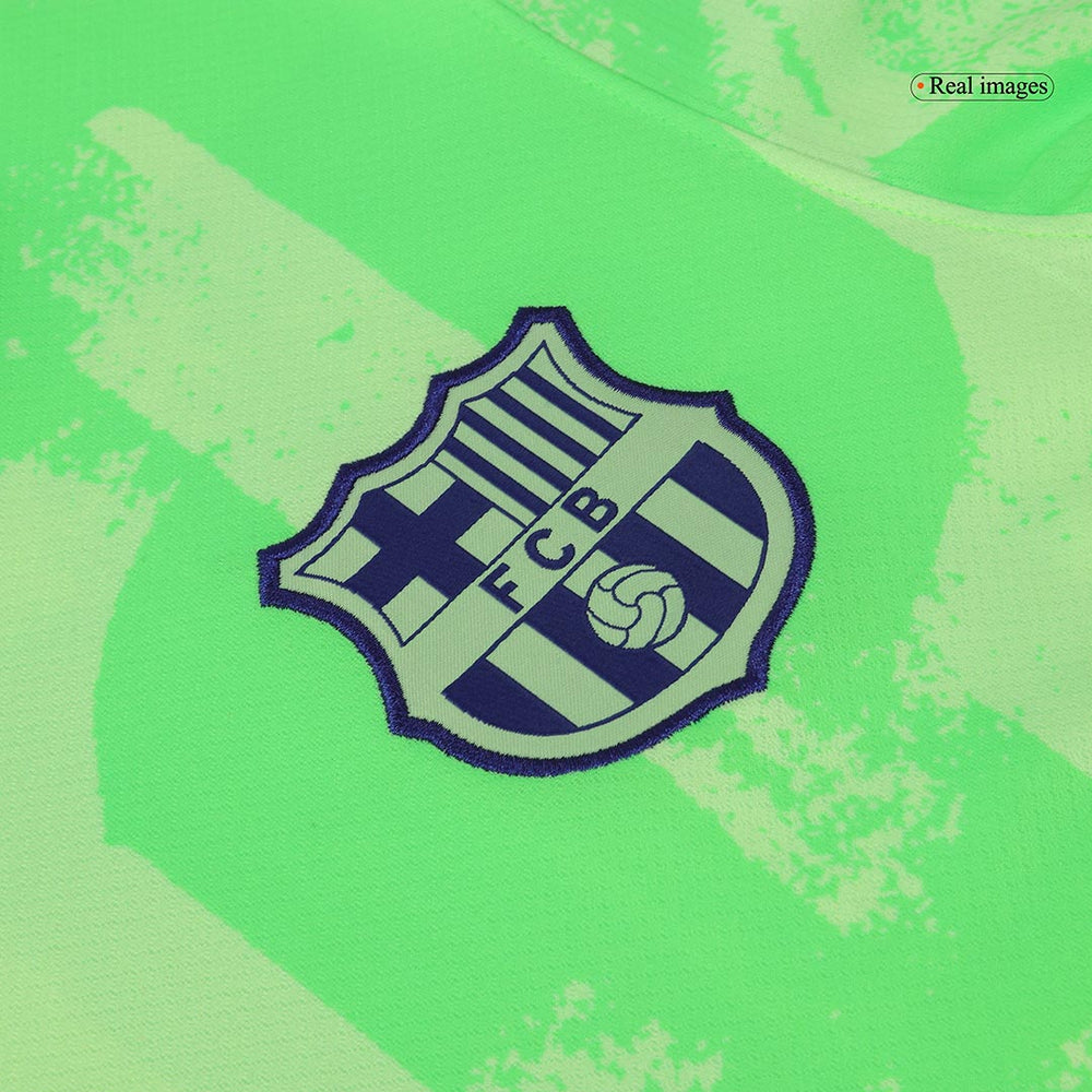 LAMINE YAMAL #19 Barcelona Spotify Logo Without Text Third Jersey - UCL Font