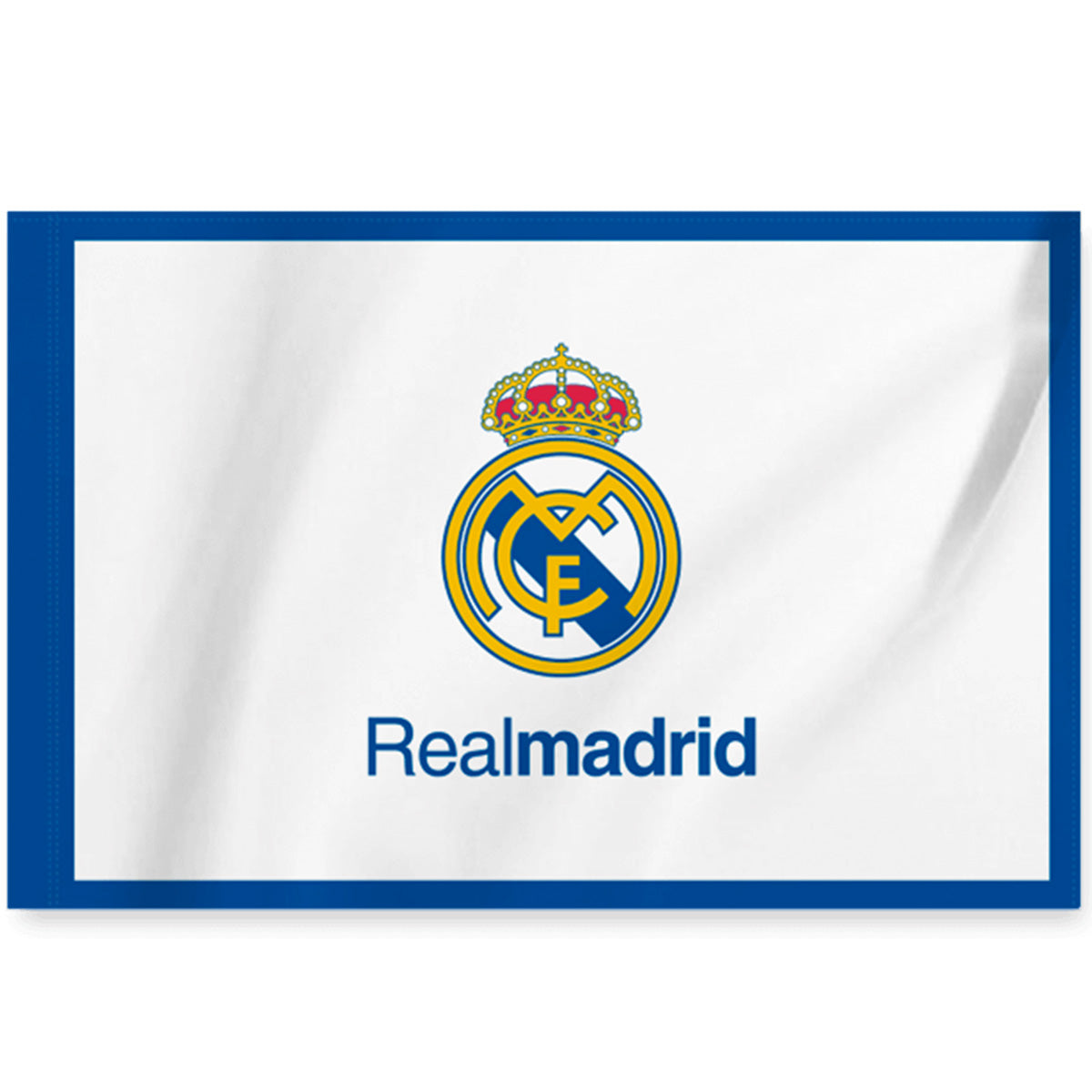 Real Madrid Team Flag - White/Blue