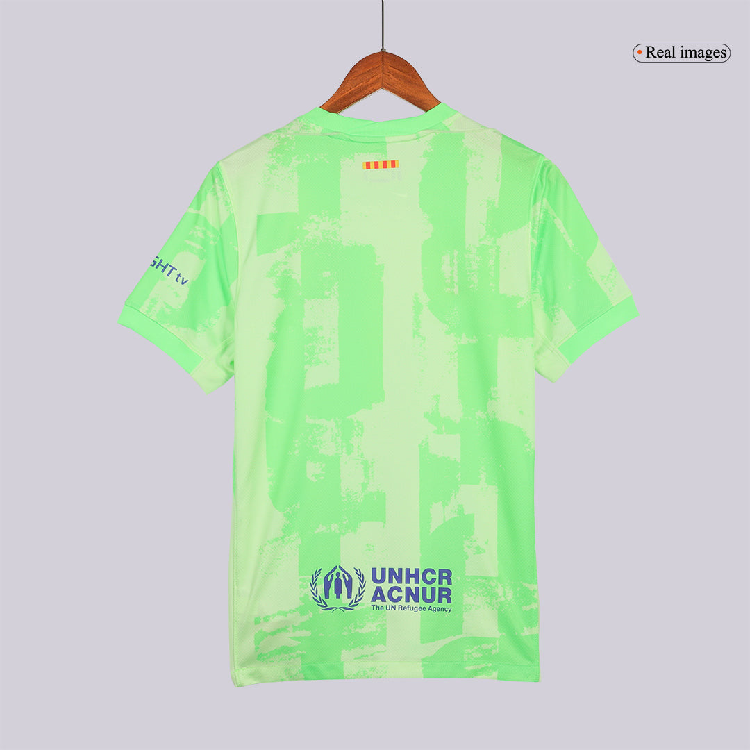 [Super Replica] Barcelona Third Spotify Logo Without Text Full Kit