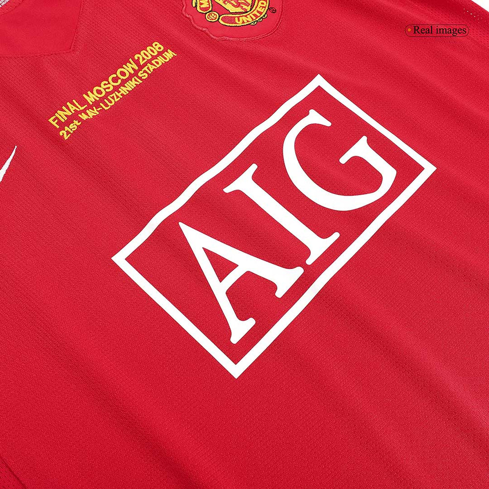 RONALDO #7 Retro Manchester United UCL Final Home Jersey 2007/08
