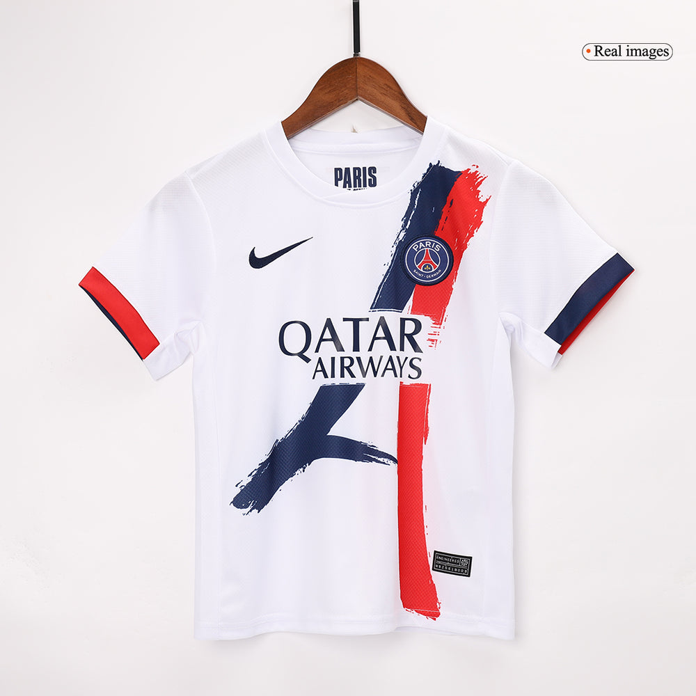 KVARATSKHELIA #7 Kids PSG Away Jersey Kit/26