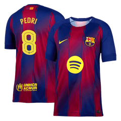PEDRI #8 Barcelona Home Jersey 2025/26 - UCL