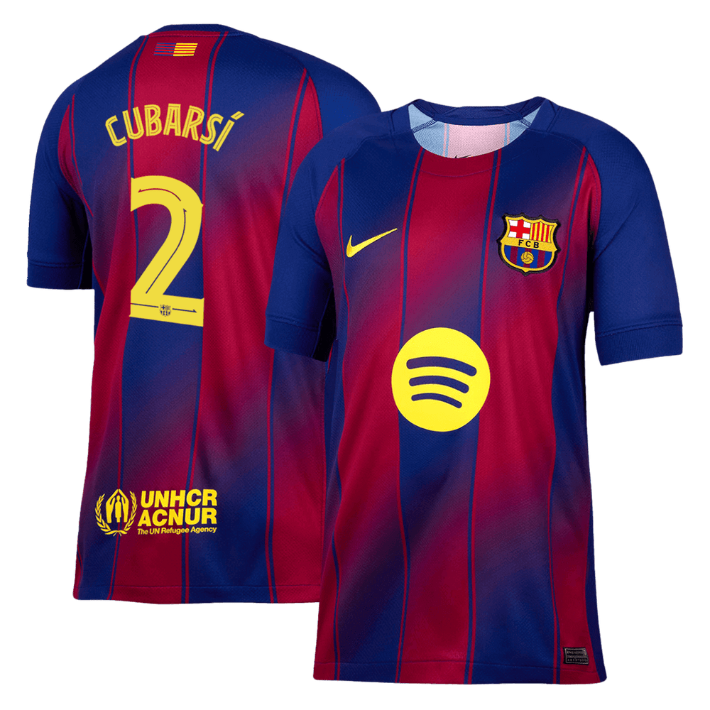 CUBARSÍ #2 Barcelona Home Jersey 2025/26 - UCL