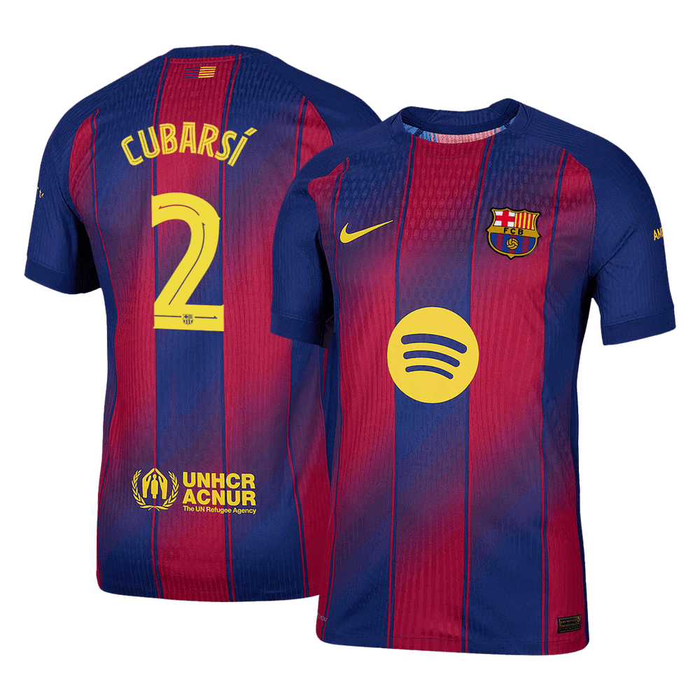 CUBARSÍ #2 Barcelona Home Jersey 2025/26 - UCL