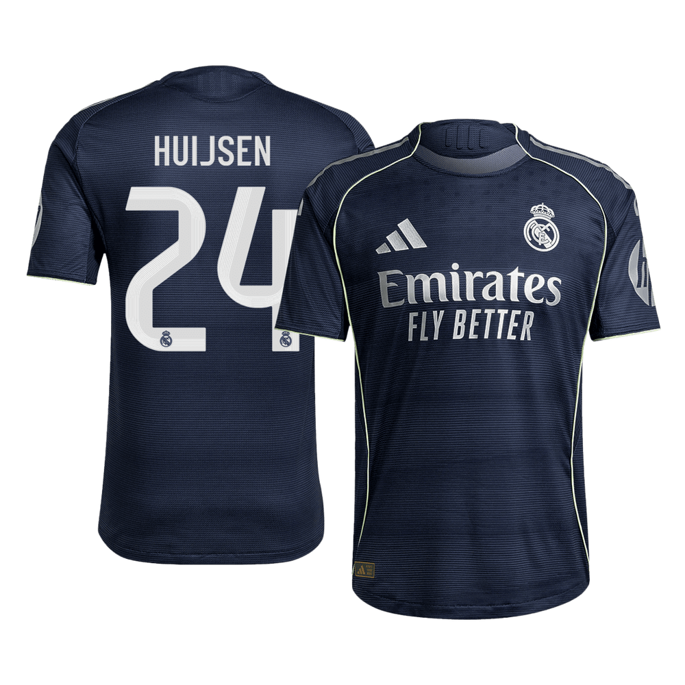 HUIJSEN #24 Real Madrid Away Match Jersey Player Version 2025/26