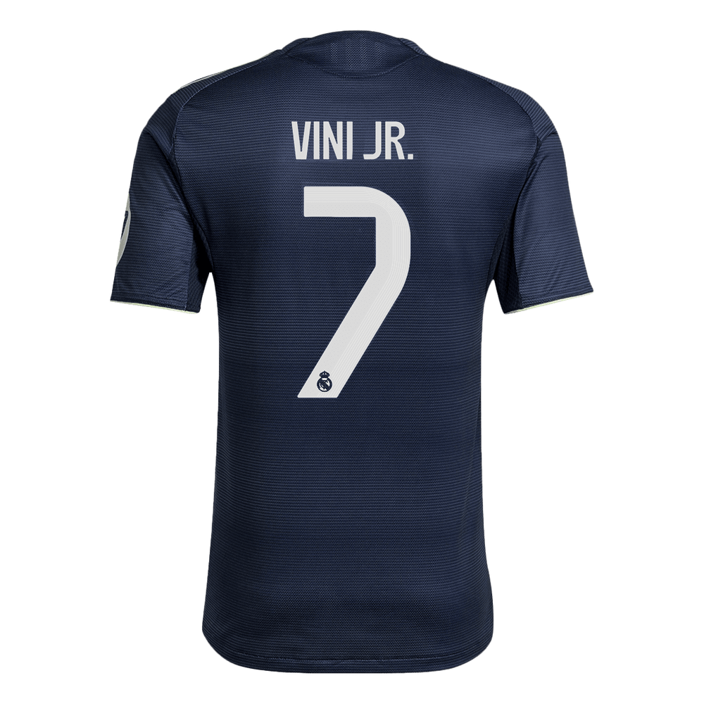 VINI JR. #7 Real Madrid Away Match Jersey Player Version 2025/26