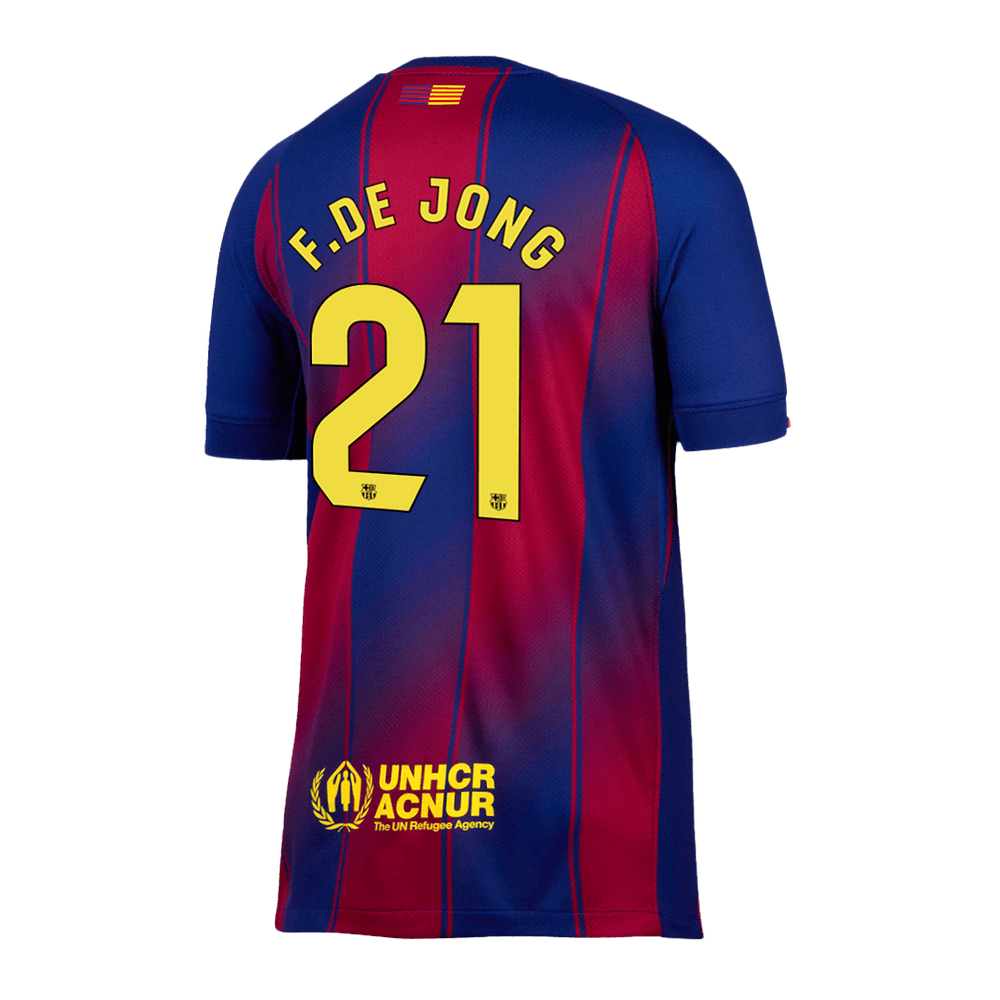 F.DE JONG #21 Barcelona Home Jersey 2025/26