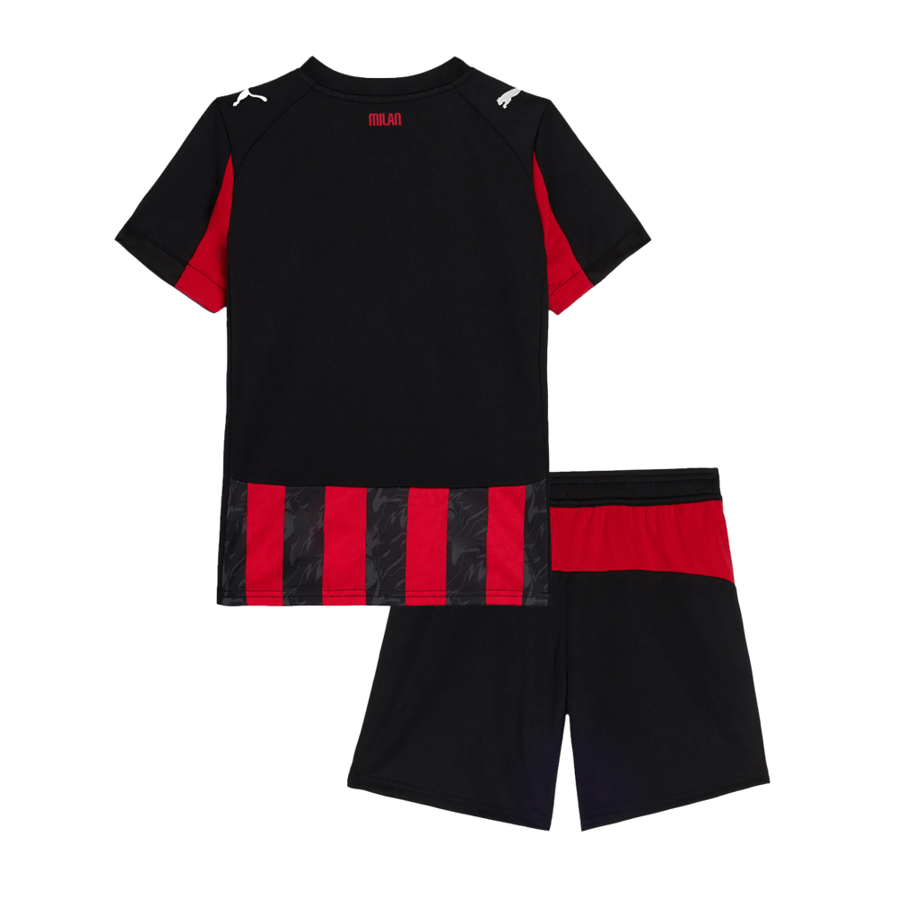 Kids AC Milan Home Jersey Kit 2025/26