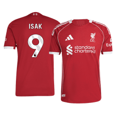 ISAK #9 Liverpool Home Match Jersey Player Version 2025/26