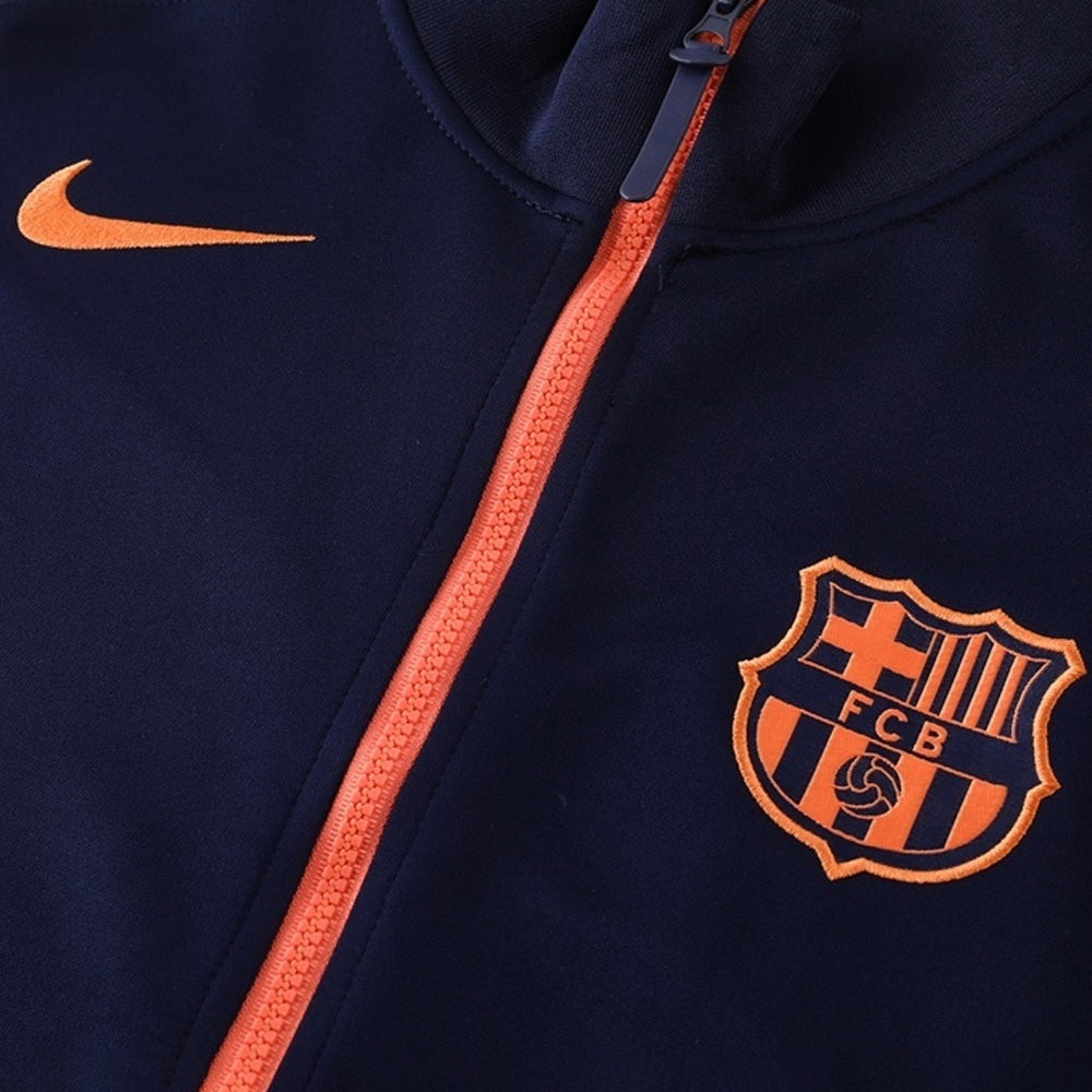 Barcelona Training Tracksuit Kit(Jacket+Pants) Navy&Orange 2025/26