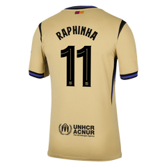 RAPHINHA #11 Barcelona Away Jersey 2025/26 - UCL