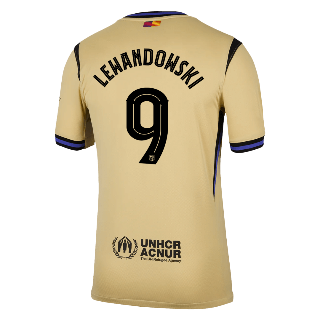 LEWANDOWSKI #9 Barcelona Away Jersey 2025/26 - UCL