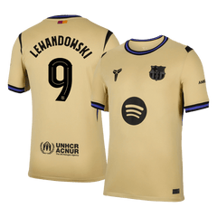 LEWANDOWSKI #9 Barcelona Away Jersey 2025/26 - UCL