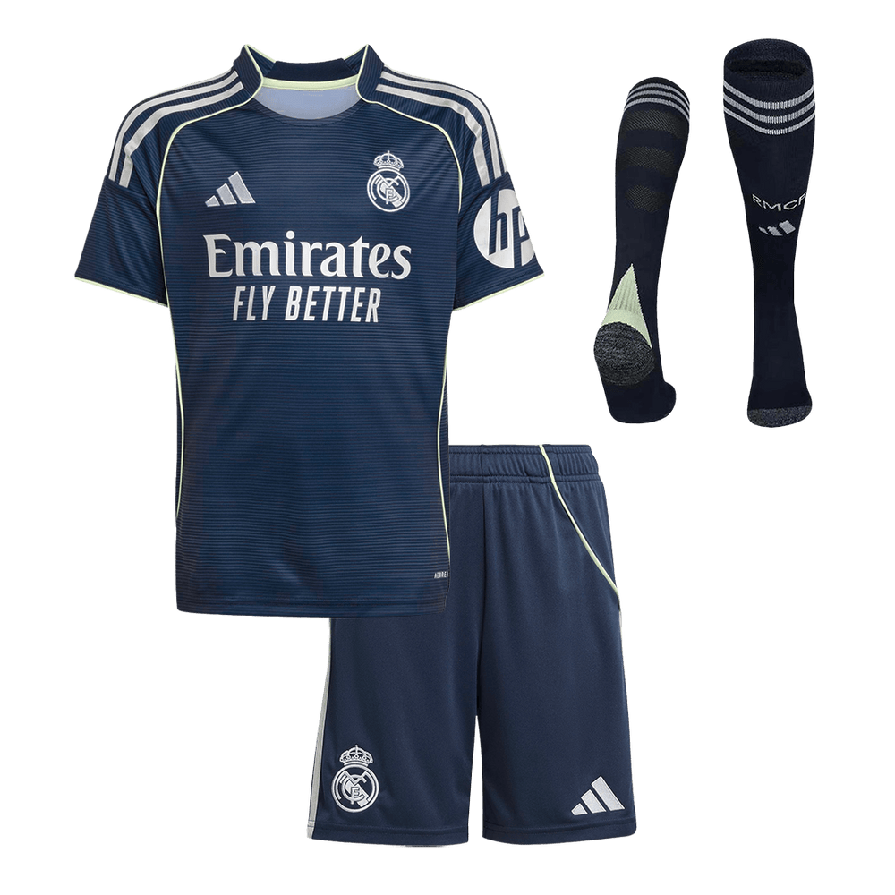 Kids Real Madrid Away Jersey Kit 2025/26 - [Super Replica]