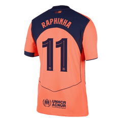 RAPHINHA #11 Barcelona Third Match Jersey Player Version 2025/26 - UCL