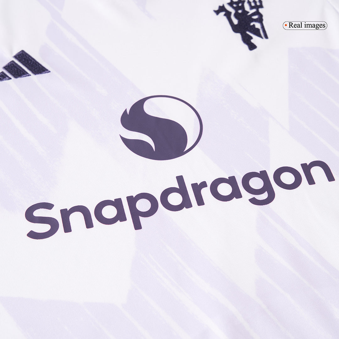 Kids Manchester United Away Jersey Full Kit 2025/26